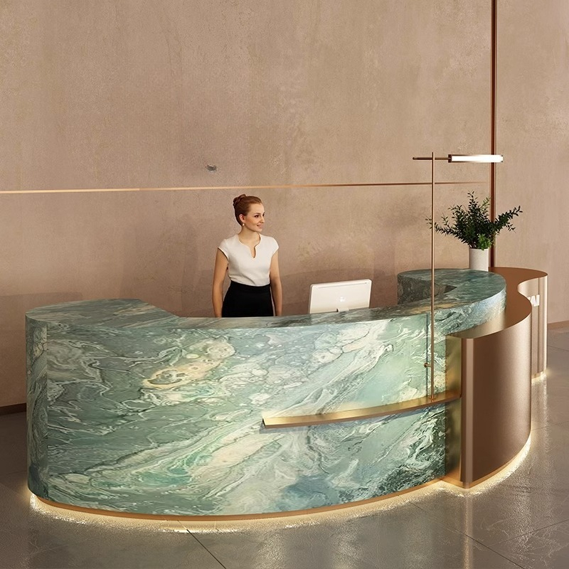Office Furniture Services - Hotel Minimalist Reception Desks Design Industrial