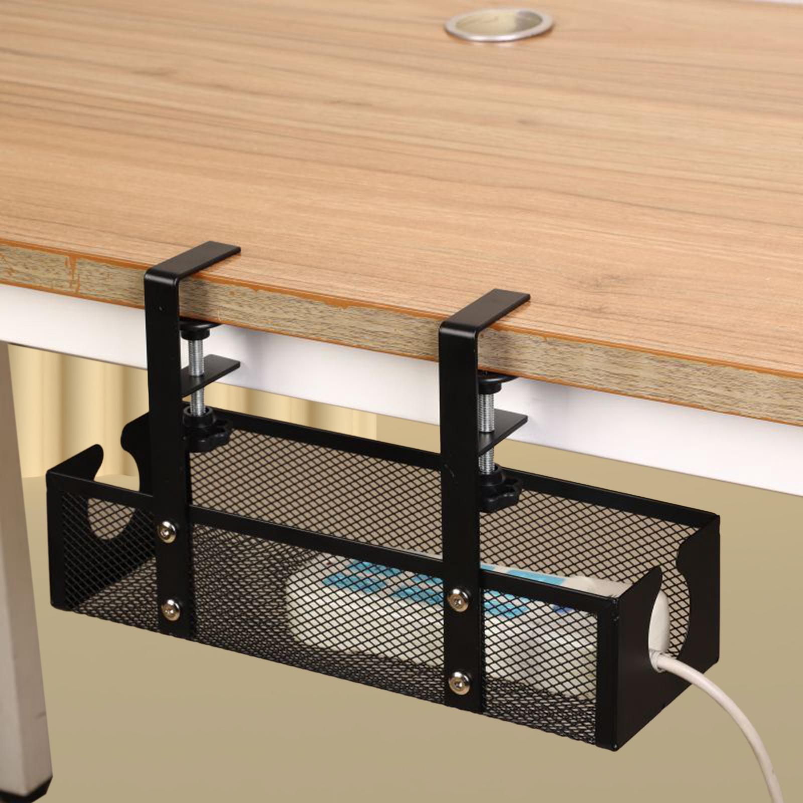 Cable Tray Under Desk - Wire Organizer Metal Under Desk Cable