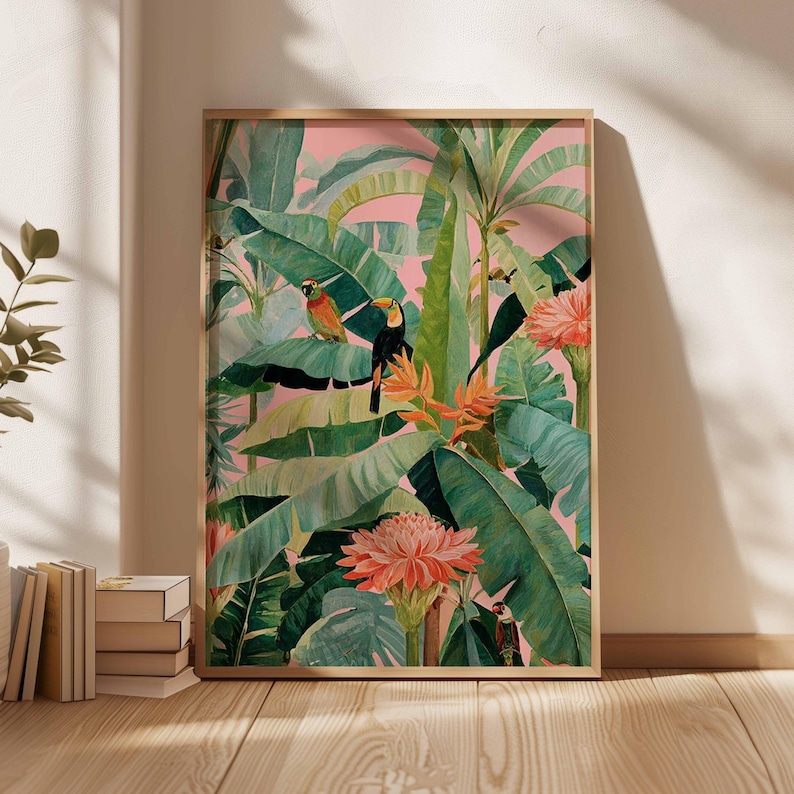 1pc Retro Tropical Canvas Post - Office Furniture Loft review and price