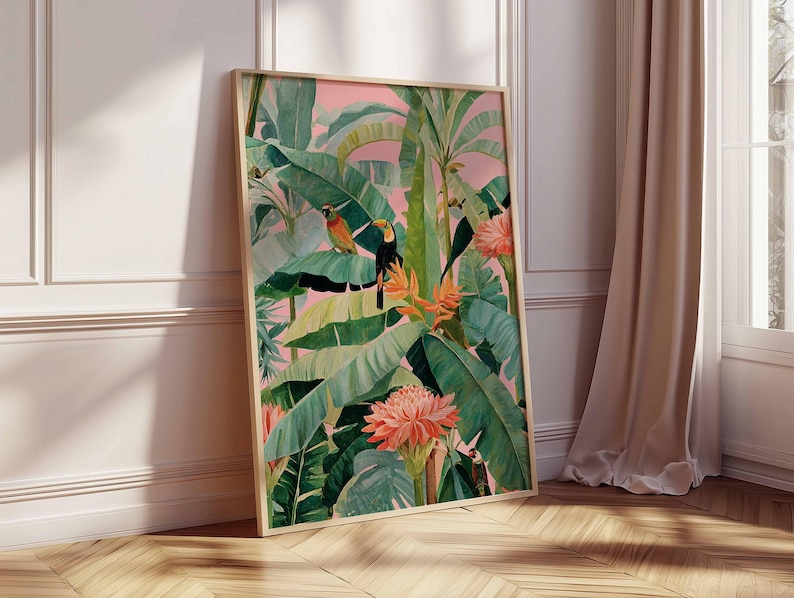 1pc Retro Tropical Canvas Post - Office Furniture Loft review and price