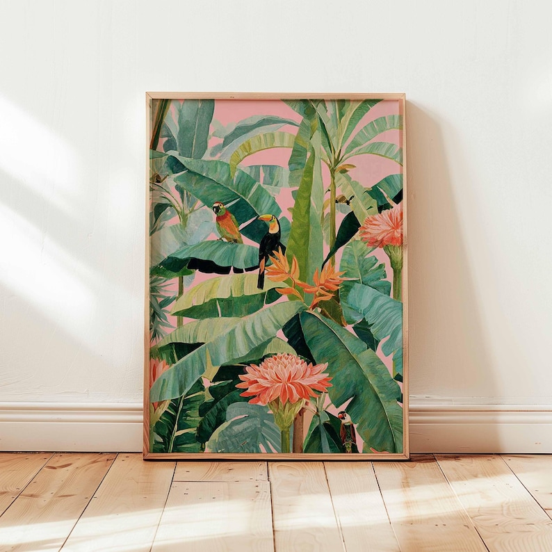 1pc Retro Tropical Canvas Post - Office Furniture Loft review and price