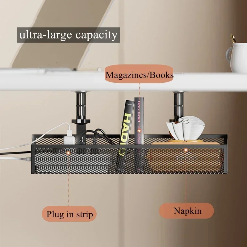 No-Drill Under-Desk Cable Orga - Cable Tray Under Desk review and price
