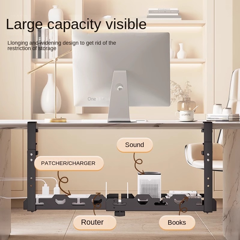 Telescopic Under Table Storage - Cable Tray Under Desk review and price