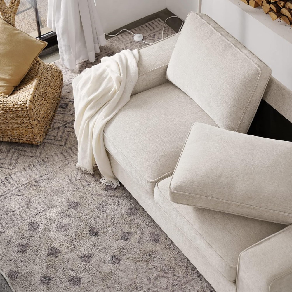 88 Inch Modern Sofa, Chenille  - Office Furniture Removal review and price