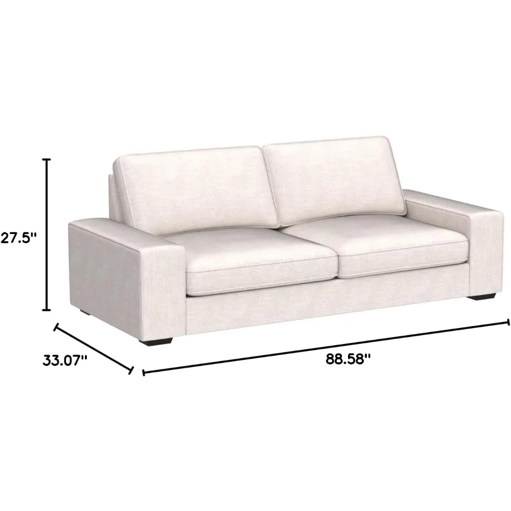 88 Inch Modern Sofa, Chenille  - Office Furniture Removal review and price