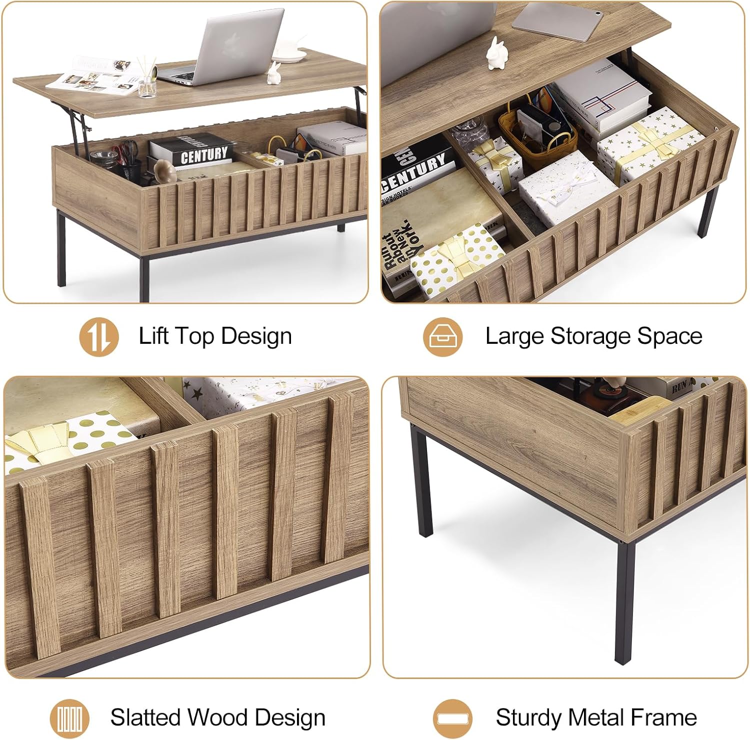 Wood Lift Top Coffee Table Wit - Office Furniture Removal review and price