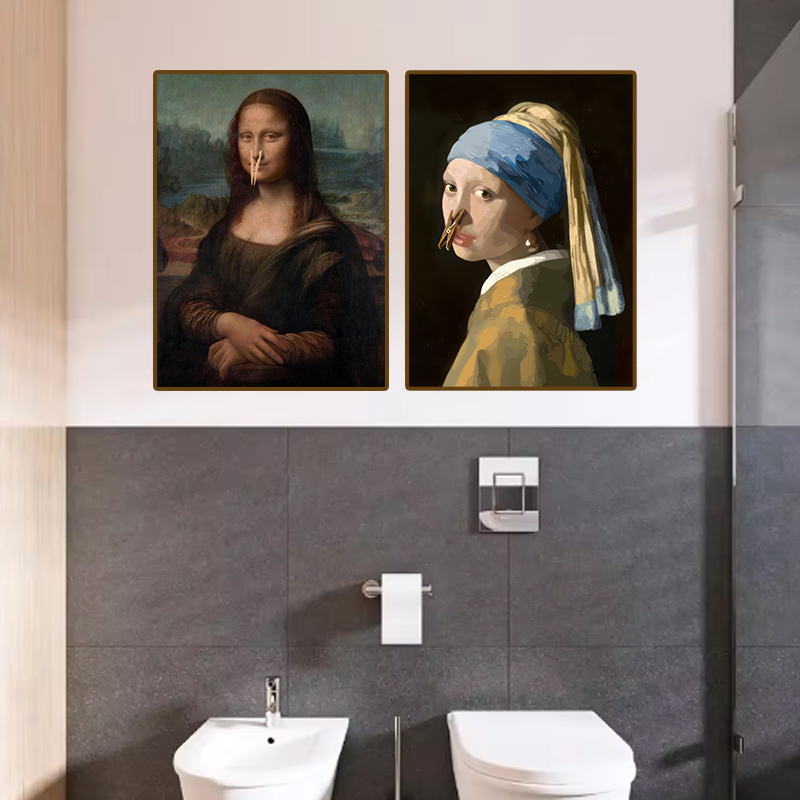1pc Funny Abstract Bathroom To - Office Furniture Loft review and price
