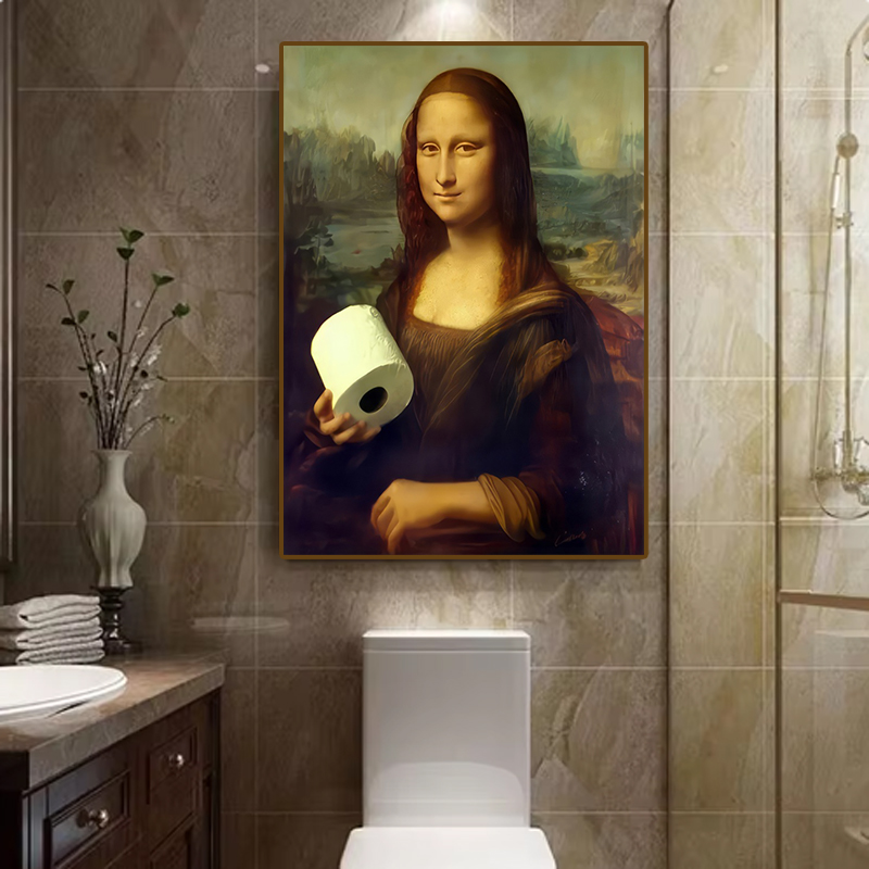1pc Funny Abstract Bathroom To - Office Furniture Loft review and price