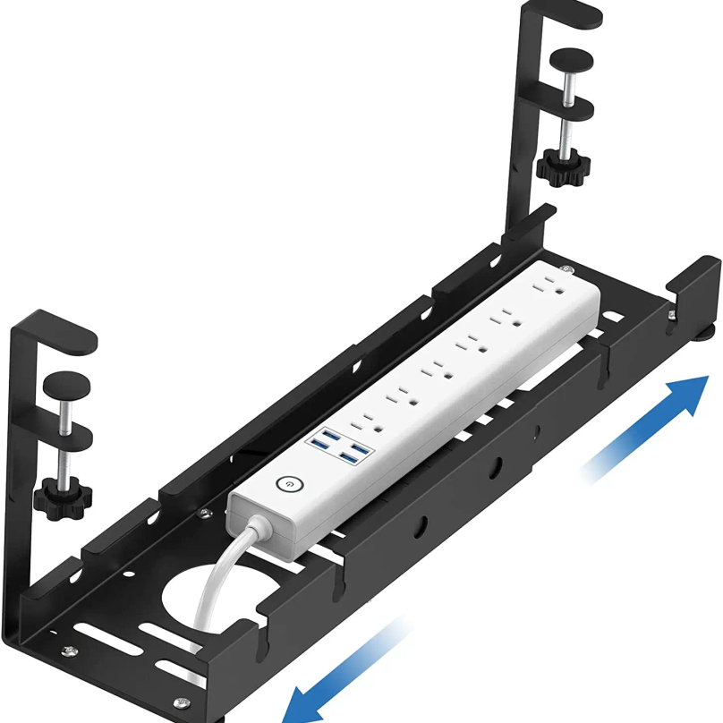 No Drilling Extendable Under D - Cable Tray Under Desk review and price