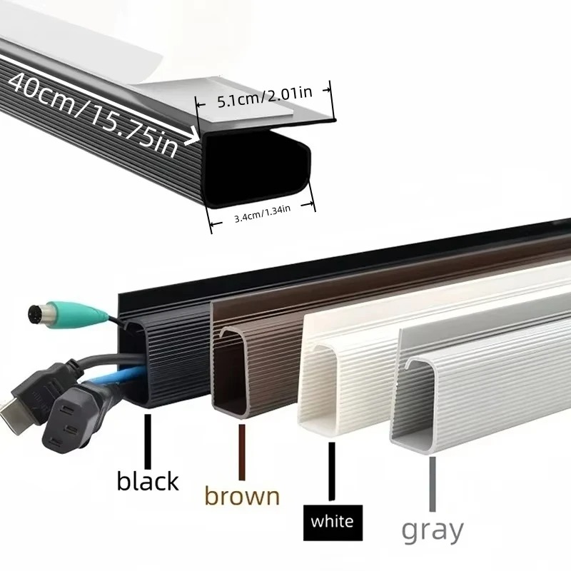 1PC PVC Channel Under Desk Cab - Cable Tray Under Desk review and price