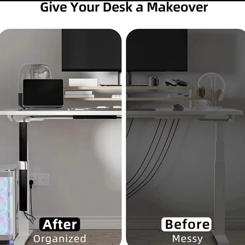 1PC PVC Channel Under Desk Cab - Cable Tray Under Desk review and price